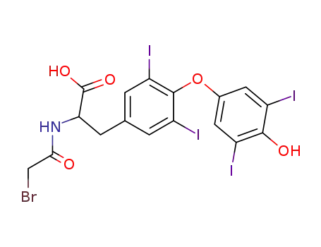 Molecular Structure of 64379-24-4 (N-bromoacetylthyroxine)