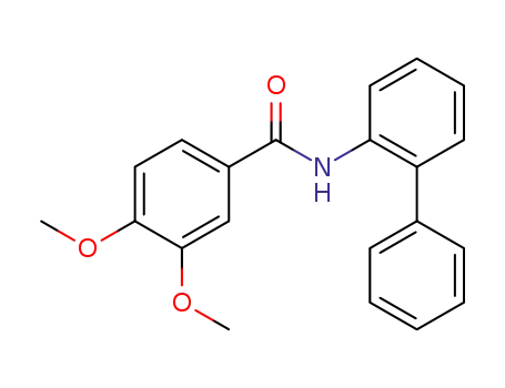 Molecular Structure of 1522-75-4 (N-(biphenyl-2-yl)-3,4-dimethoxybenzamide)