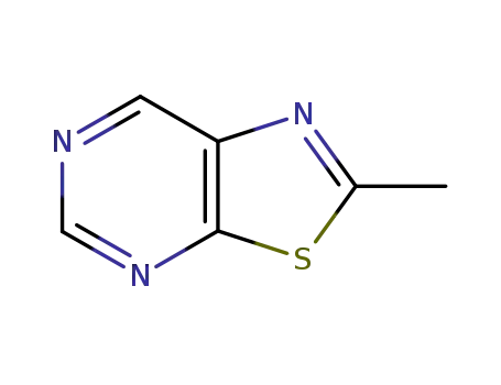 Molecular Structure of 13554-88-6 (2-Methylthiazolo[5,4-d]pyrimidine)