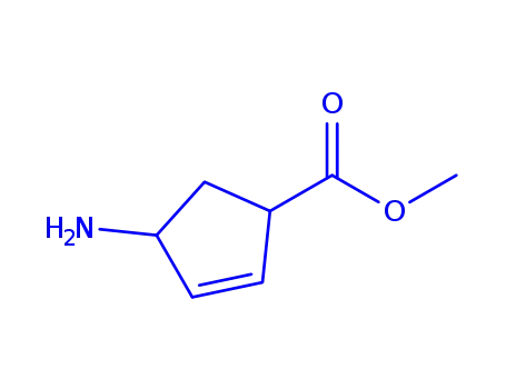 2-사이클로펜텐-1-카복실산,4-아미노-,메틸에스테르,시스-(9CI)