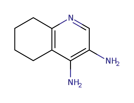 Molecular Structure of 151224-98-5 (3,4-Quinolinediamine,  5,6,7,8-tetrahydro-)