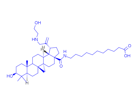 Undecanoic acid,11-[[(3b)-3-hydroxy-30-[(2-hydroxyethyl)amino]-28-oxolup-20(29)-en-28-yl]amino]-(9CI)