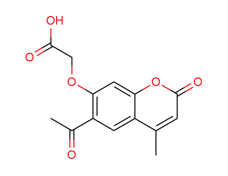 (6-acetyl-4-methyl-2-oxo-2<i>H</i>-chromen-7-yloxy)-acetic acid