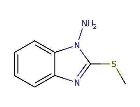 1H-벤즈이미다졸-1-아민,2-(메틸티오)-(9CI)