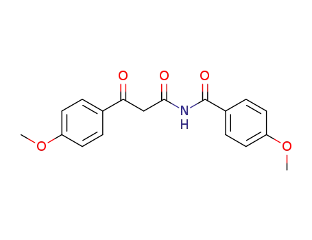 Molecular Structure of 15231-18-2 (4-methoxy-N-[3-(4-methoxyphenyl)-3-oxopropanoyl]benzamide)