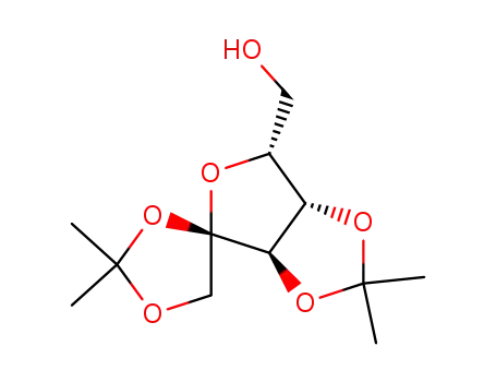 Molecular Structure of 84414-87-9 (O<sup>1</sup>,O<sup>2</sup>:O<sup>3</sup>,O<sup>4</sup>-Di-isopropyliden-α-L-sorbofuranose)