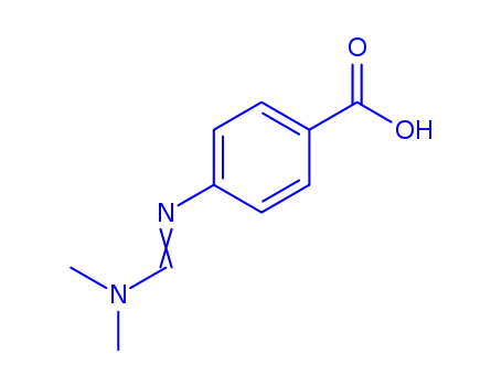 Molecular Structure of 151756-41-1 (Benzoic acid, 4-[[(dimethylamino)methylene]amino]- (9CI))