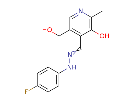 4-[[2-(4-fluorophenyl)hydrazinyl]methylidene]-5-(hydroxymethyl)-2-meth yl-pyridin-3-one