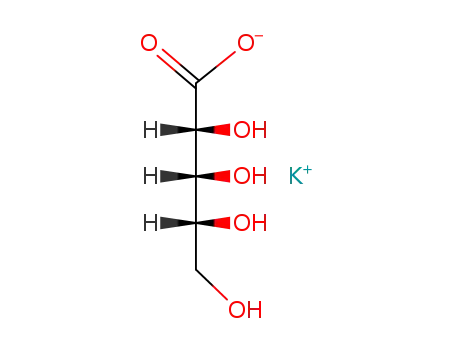 Molecular Structure of 18315-89-4 (POTASSIUM RIBONATE)