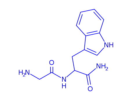 Molecular Structure of 1510-05-0 ((2S)-2-[(2-aminoacetyl)amino]-3-(1H-indol-3-yl)propanamide)