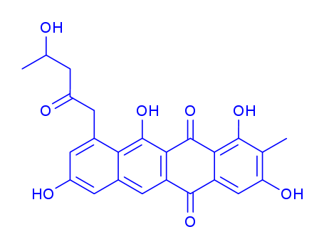 5,12-Naphthacenedione,1,3,8,11-tetrahydroxy-10-(4-hydroxy-2-oxopentyl)-2-methyl-, (+)-