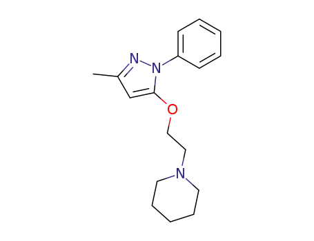 1-[2-[(3-Methyl-1-phenyl-1H-pyrazol-5-yl)oxy]ethyl]piperidine