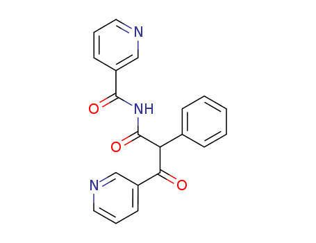3-Pyridinepropanamide, b-oxo-a-phenyl-N-(3-pyridinylcarbonyl)- cas  15231-14-8
