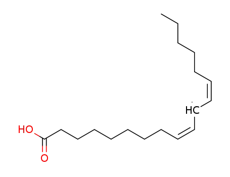 Molecular Structure of 1509-85-9 ((9Z,12Z)-octadeca-9,12-dienoate)