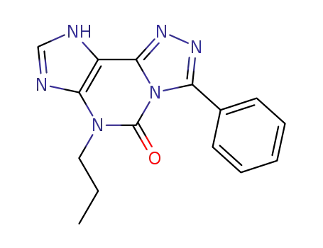 Molecular Structure of 135446-00-3 (3-phenyl-6-propyl-1,6-dihydro-5H-[1,2,4]triazolo[3,4-i]purin-5-one)
