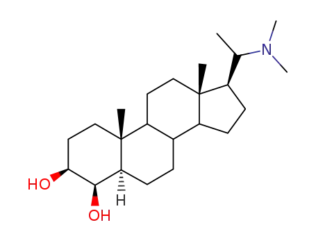 Molecular Structure of 15112-49-9 ((20S)-20-(Dimethylamino)-5α-pregnane-3β,4α-diol)