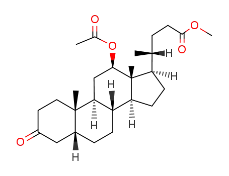 12β-acetoxy-3-oxo-5β-cholan-24-oic acid methyl ester