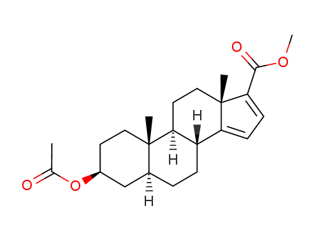 3β-acetoxy-21-nor-5α-pregnadien-(14.16)-oic acid-(20)-methyl ester