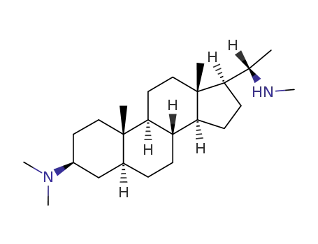Molecular Structure of 15112-47-7 ((20S)-3β-Dimethylamino-20-methylamino-5α-pregnane)