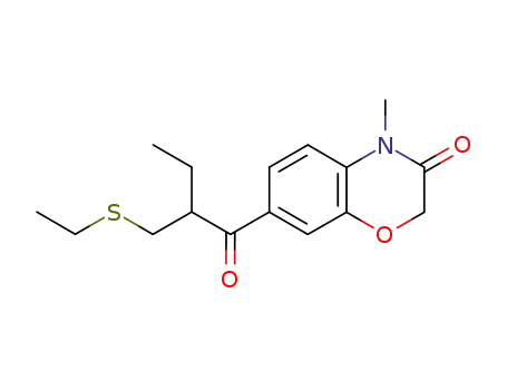 7-(2-((Ethylthio)methyl)-1-oxobutyl)-4-methyl-2H-1,4-benzoxazin-3(4H)-one