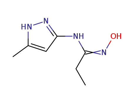 N-(5-methyl-1H-pyrazol-3-yl)propionamidoxime