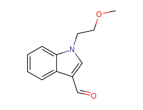 Molecular Structure of 151409-82-4 (1-(2-METHOXY-ETHYL)-1H-INDOLE-3-CARBALDEHYDE)