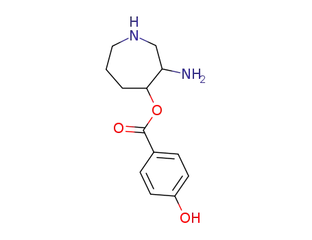 Molecular Structure of 74944-81-3 (4-Hydroxybenzoesaeure-(3-aminohexahydro-4-azepinylester))