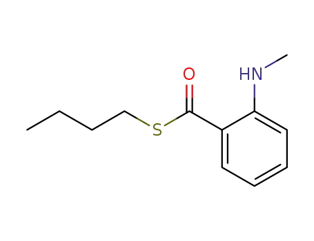 2-(Methylamino)benzenethiocarboxylic acid S-butyl ester