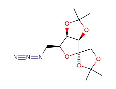 Molecular Structure of 151252-15-2 (.alpha.-L-Tagatofuranose, 6-azido-6-deoxy-1,2:3,4-bis-O-(1-methylethylidene)-)