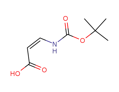 Molecular Structure of 151292-68-1 (2-Propenoicacid,3-[[(1,1-dimethylethoxy)carbonyl]amino]-,(Z)-(9CI))