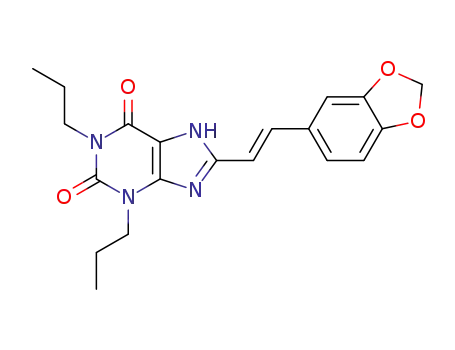 (E)-8-(3,4-메틸렌디옥시스티릴)-1,3-디프로필크산틴 수화물