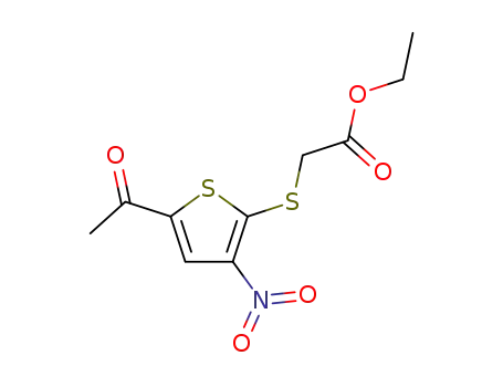 2-(5-Acetyl-3-nitro-2-thienylthio)essigsaeureethylester