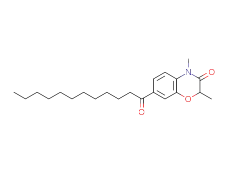 2,4-Dimethyl-7-(1-oxododecyl)-2H-1,4-benzoxazin-3(4H)-one