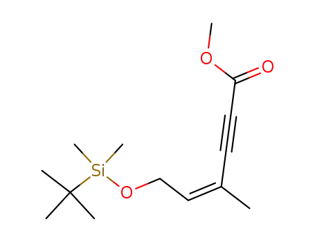 (Z)-6-(tert-Butyl-dimethyl-silanyloxy)-4-methyl-hex-4-en-2-ynoic acid methyl ester