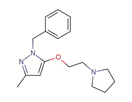 1-ベンジル-3-メチル-5-[2-(1-ピロリジニル)エトキシ]-1H-ピラゾール