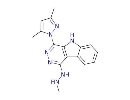 1-[4-(3,5-dimethylpyrazol-1-yl)-5H-pyridazino[4,5-b]indol-1-yl]-2-methylhydrazine