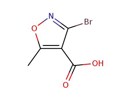 Molecular Structure of 130742-22-2 (4-Isoxazolecarboxylicacid,3-bromo-5-methyl-(9CI))