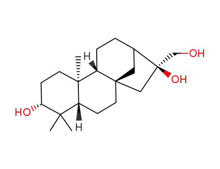Molecular Structure of 19891-29-3 (kaurane-3,16,17-triol)
