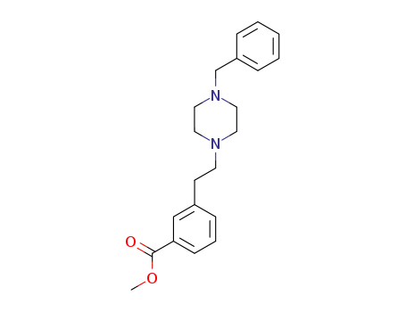 Benzoic acid, 3-(2-(4-(phenylmethyl)-1-piperazinyl)ethyl)-, methyl ester