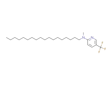 Molecular Structure of 136539-96-3 (Methyl-octadecyl-(5-trifluoromethyl-pyridin-2-yl)-amine)