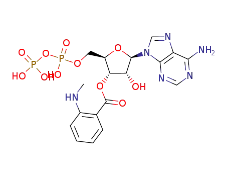 Molecular Structure of 85287-55-4 (3'-O-(N-methylanthraniloyl)adenosine 5'-diphosphate)