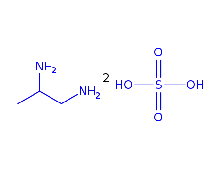 Molecular Structure of 136370-46-2 ((S)-Propane-1,2-diamine sulfate)