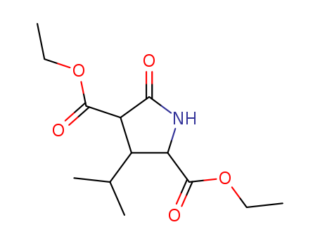 2,4-Pyrrolidinedicarboxylicacid, 3-(1-methylethyl)-5-oxo-, 2,4-diethyl ester cas  13672-04-3