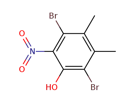 2,5-dibromo-3,4-dimethyl-6-nitro-phenol