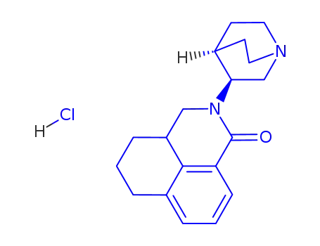 2-[(S)-1-aza-bicyclo[2.2.2]oct-3-yl]-2,3,3a,4,5,6-hexahydro-1H-benz[de]isoquinolin-1-one hydrochloride