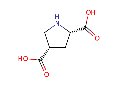 Molecular Structure of 64927-38-4 (L-CIS-PYRROLIDINE-2,4-DICARBOXYLIC ACID)