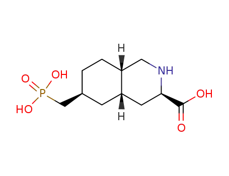 Decahydro-6-(phosphonomethyl)-3-isoquinolinecarboxylic acid