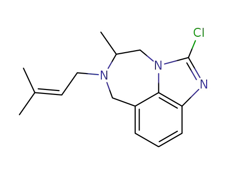 2-chloro-4,5,6,7-tetrahydro-5-methyl-6-(3-methyl-2-butenyl)imidazo[4,5,1-jk][1,4]benzodiazepine