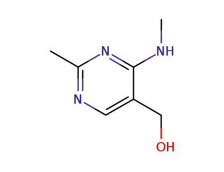 Molecular Structure of 135-94-4 (5-Pyrimidinemethanol,  2-methyl-4-(methylamino)-)