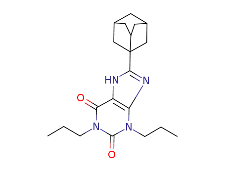 Molecular Structure of 136199-02-5 (1,3-dipropyl-8-(3-noradamantyl)xanthine)